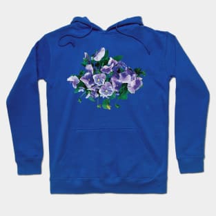 Pale Purple Pansies Hoodie